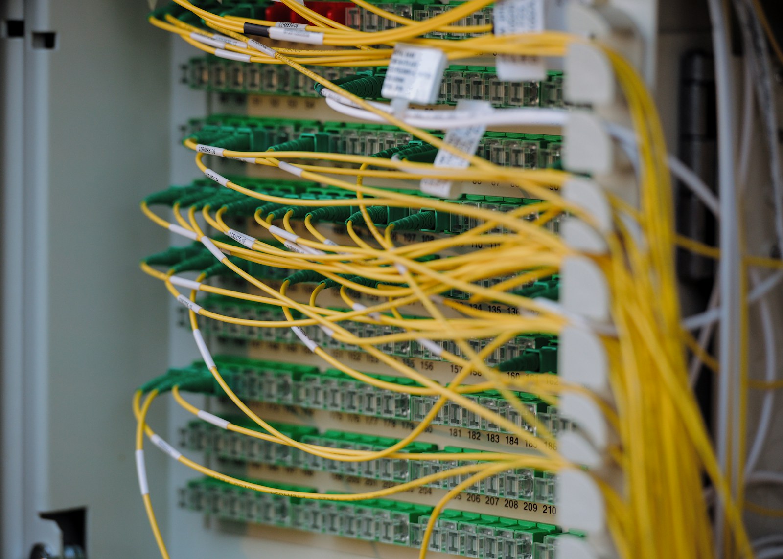 A modern data centre with server racks